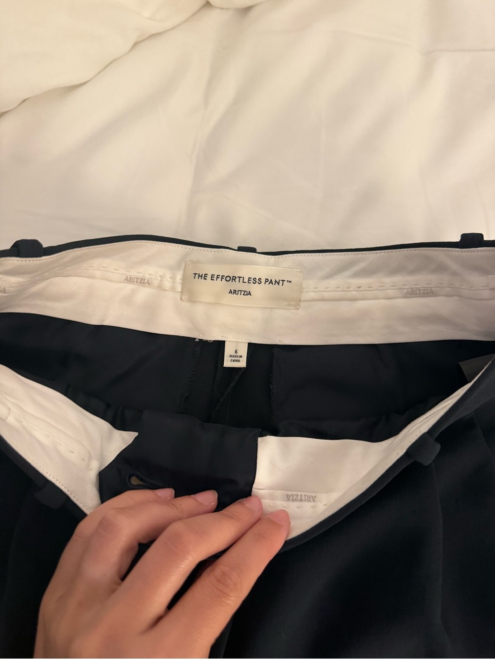 Aritzia Effortless Pants Black Trousers - Picture 6 of 6